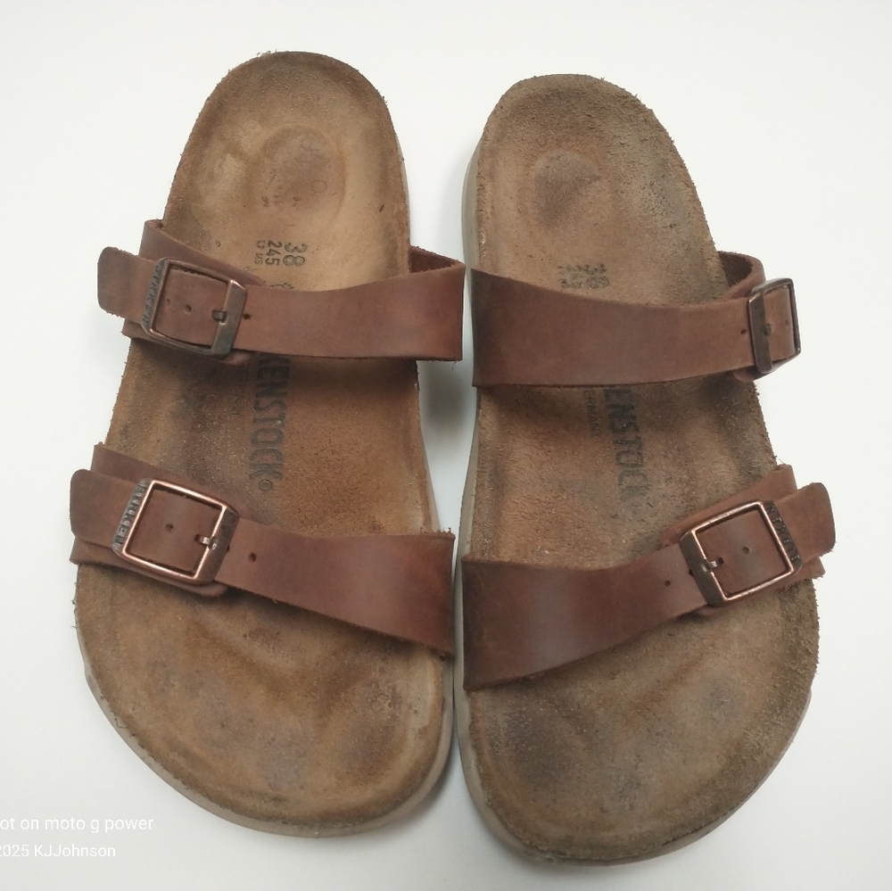 Birkenstock Sierra Sandals Size 38 Regular to Wide Width Leather Upper